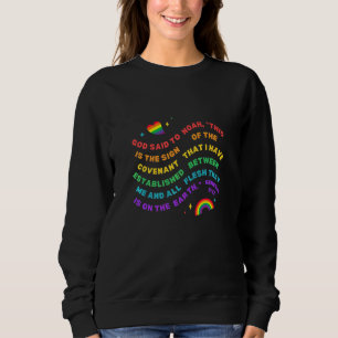 Sweatshirt Arc en ciel Dieu Noah Alliance Genèse 9