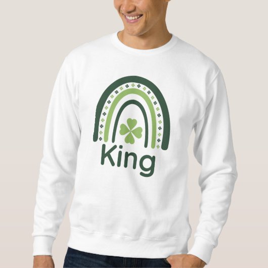 Sweatshirt Arc-en-ciel King Clover Boho (Devant)