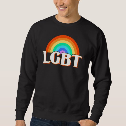 Sweatshirt Arc-en-ciel Lgbt (Devant)