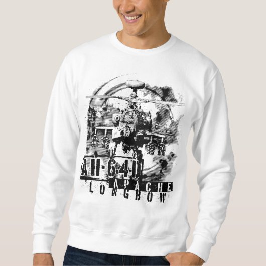 Sweatshirt Arc long Apache AH-64D (Devant)