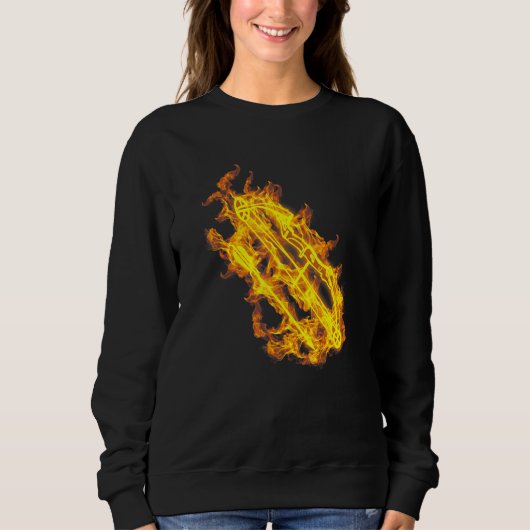 Sweatshirt Archer à flammes à tir arc et à flèche (Devant)