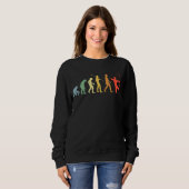 Sweatshirt Archer de tir à l'arc rétro de l'évolution de la B (Devant entier)