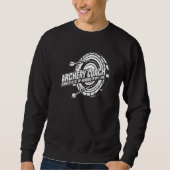 Sweatshirt Archer Target Bowman  Arrow Bow Archery Coach (Devant)
