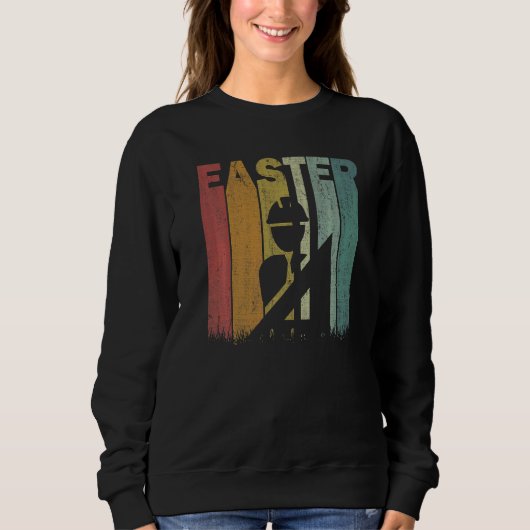 Sweatshirt Architecte de Pâques Retro Graphic Funny Easter Co (Devant)