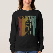 Sweatshirt Architecte de Pâques Retro Graphic Funny Easter Co (Devant)