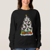 Sweatshirt Arctic Fox Xmas Lights Arctic Fox Christmas Tree (Devant)