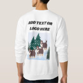 Sweatshirt Arctic Husky, Chiens D'Esquimau D'Amérique Brown P (Dos)