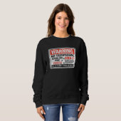 Sweatshirt Area 51 Warning Sign Extraterrestrial Highway Neva (Devant entier)