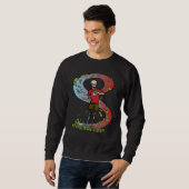 Sweatshirt argent dollars squelette dépense (Devant entier)