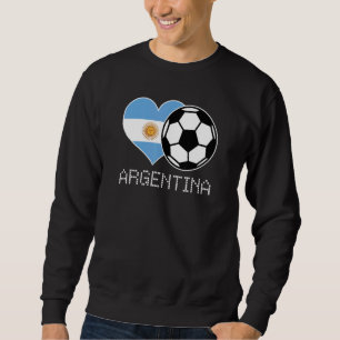Sweatshirt Argentine Football Argentine Drapeau Amour Pays Pr