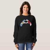 Sweatshirt Argentine Japan Flag - Argentinian Japanese Heart_ (Devant entier)