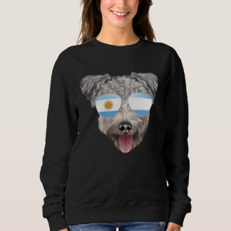 Sweatshirt Argentinian Flag Pumi Dog Argentina Pocket