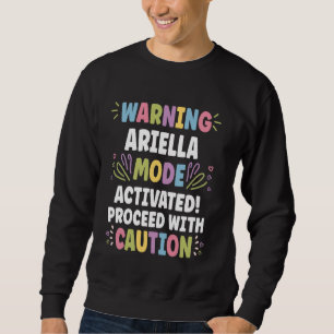 Sweatshirt ARIELLA Nom personnalisé Funny Cute Custom ARIELL