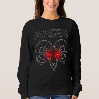 Sweatshirt Aries Dark Astrology | Minimal Occult Zodiac