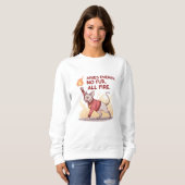 Sweatshirt Aries Energy Sphynx Cat No Fur All Fire Art (Devant entier)