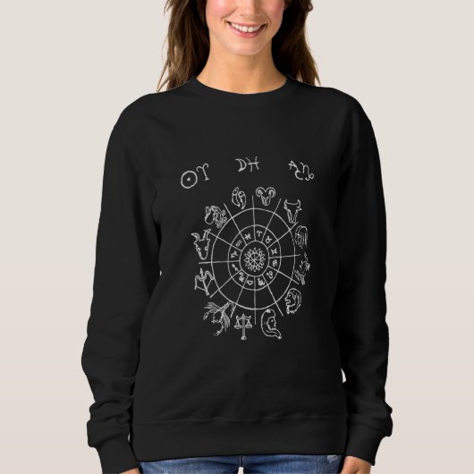 Sweatshirt Aries Sun Pisces Lune Capricorne augmentation Astr (Devant)