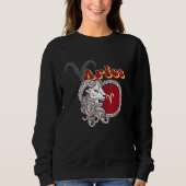Sweatshirt Aries Zodiac Sign (Devant)