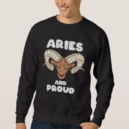 Sweatshirt Aries Zodiac Sign (Devant)