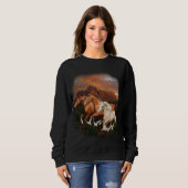 Sweatshirt Arizona Chevaux sauvages (Devant entier)