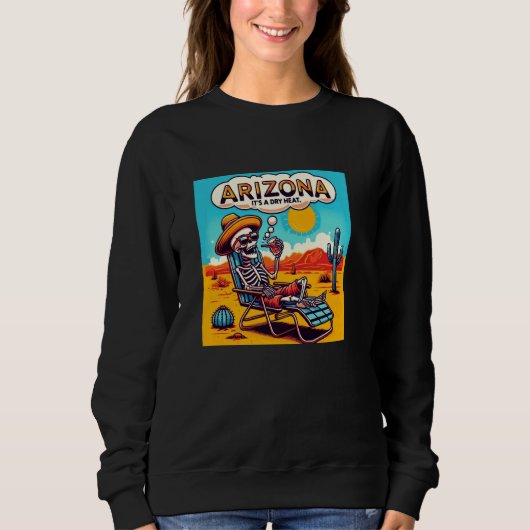 Sweatshirt Arizona Skeleton Bone sec Chaleur (Devant)