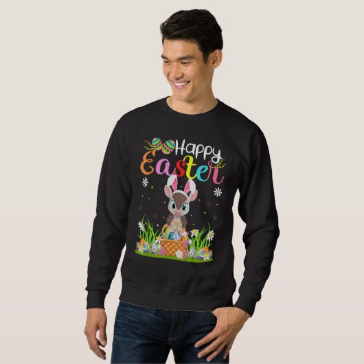 Sweatshirt Armadillo Bunny Oeufs Chasse Armadillo Bon Goût (Devant entier)