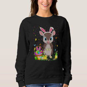 Sweatshirt Armadillo de Pâques Chasse aux oeufs de lapin Arma