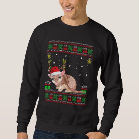 Sweatshirt Armadillo Santa Hat Correspondant Agly Armadillo C (Devant)