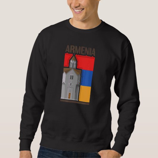 Sweatshirt Armenia Country Flag (Devant)