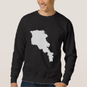 Sweatshirt Armenia map (Devant)