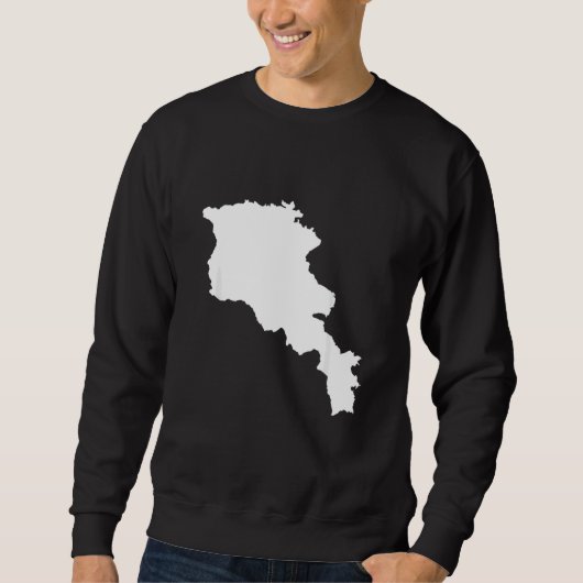 Sweatshirt Armenia map (Devant)