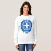 Sweatshirt Armoiries de Grèce en forme de cercle (Devant entier)
