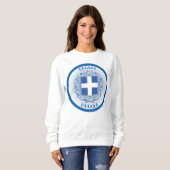 Sweatshirt Armoiries de Grèce en forme de cercle (Devant entier)