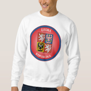 Sweatshirt Armoiries de la République tchèque en forme de cer