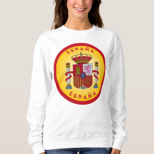 Sweatshirt Armoiries d'Espagne de forme circulaire (Devant)