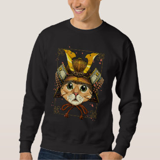 Sweatshirt Armure de chat samouraï Guerrier japonais Bushido