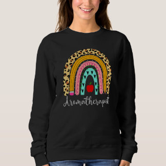 Sweatshirt Aromatherapist Leopard Rainbow Healthcare Doctor W