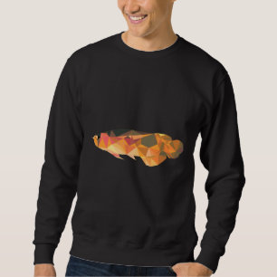 Sweatshirt Arowana Le Poisson Chanceux Art Polygonal