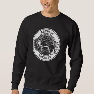 Sweatshirt Arowana Tattoo Style Monster Poisson Keeper