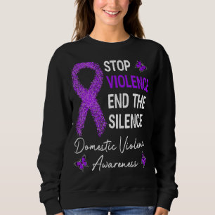 Sweatshirt Arrêter la violence mettre fin au silence Violence