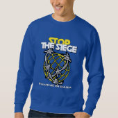 Sweatshirt Arrêtez la FAMINE du siège à Gaza (Devant)