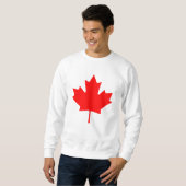 Sweatshirt Arrière - plan à édition Rouge Canada Maple Leaf S (Devant entier)