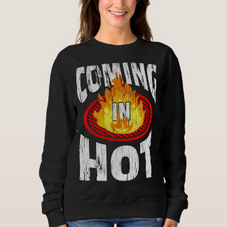 Sweatshirt Arrivée dans Peaux Chaudes Peel Distress Flamme Gr