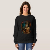 Sweatshirt Arrr Meow-ty! Pirate Design with Treasure Chest an (Devant entier)