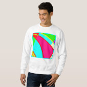 Sweatshirt Art Abstrait coloré (Devant entier)