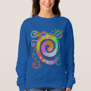 Sweatshirt Art Abstrait coloré à porter