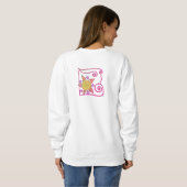Sweatshirt Art abstrait de soleil à porter (Dos entier)