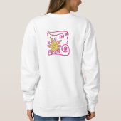 Sweatshirt Art abstrait de soleil à porter (Dos)