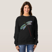 Sweatshirt Art Abstrait Dragonfly Wearable Art (Devant entier)