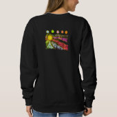 Sweatshirt Art abstrait funky à porter (Dos)
