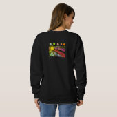Sweatshirt Art abstrait funky à porter (Dos entier)